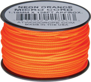 Atwood Rope MFG Micro Cord 125ft Neon Orange