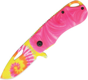 Rough Ryder Pink Tie Dyed Linerlock A/O (2.25″)