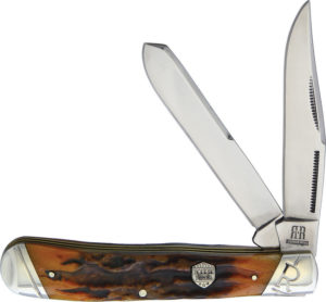 Rough Ryder Trapper Brown Stag Bone