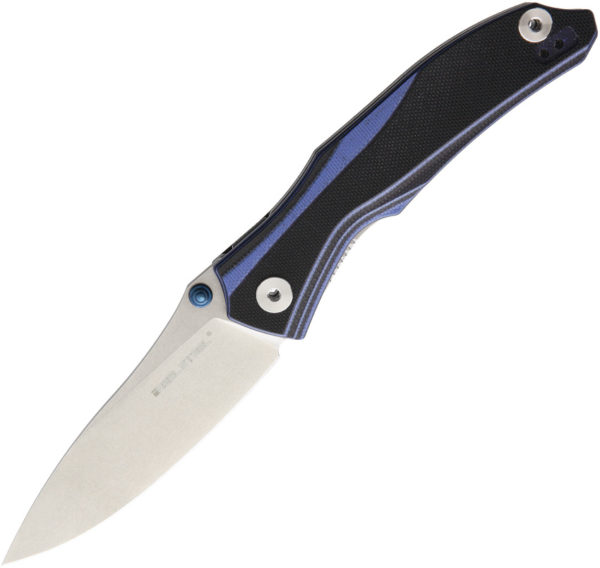 Real Steel E802 Horus Linerlock Blk/Blue (3.75")
