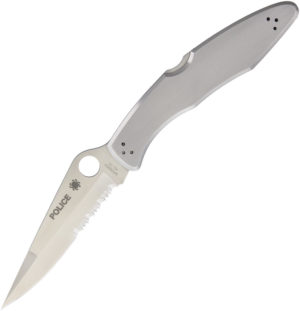 Spyderco Police Model Lockback Serr (4.25″)