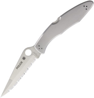 Spyderco Police Model Lockback Serr (4.25″)