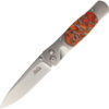 Santa Fe Stoneworks Santa Fe Stoneworks Tesoro Knife, Santa Fe Stoneworks Tesoro Knife Orange Coral (2.75")