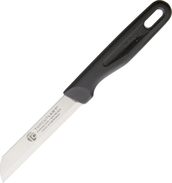 Top Cutlery Paring Micro Serrated Black (3.5")