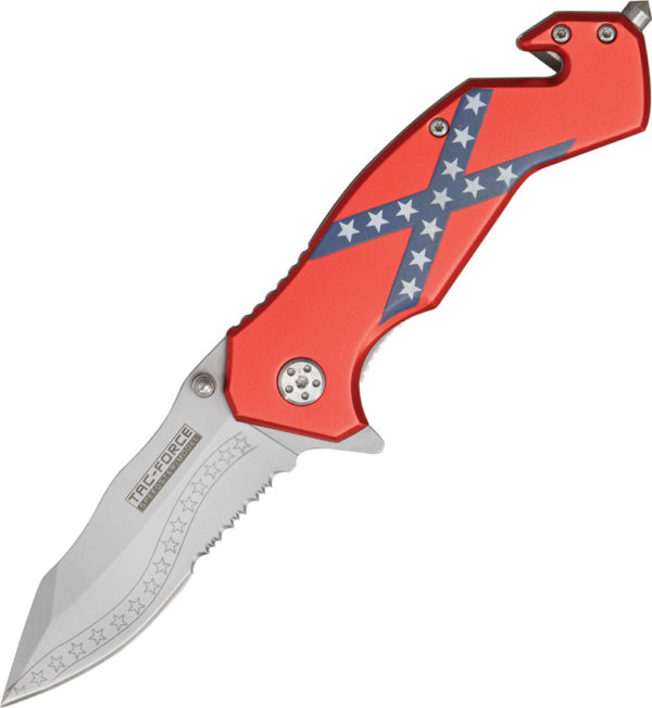 Tac Force Southern Flag Rescue Linerlock (3")