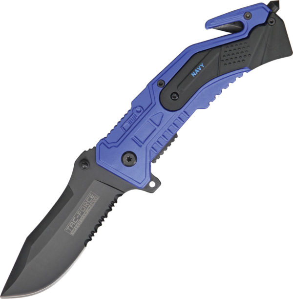 Tac Force Rescue Linerlock Navy A/O (3.25")
