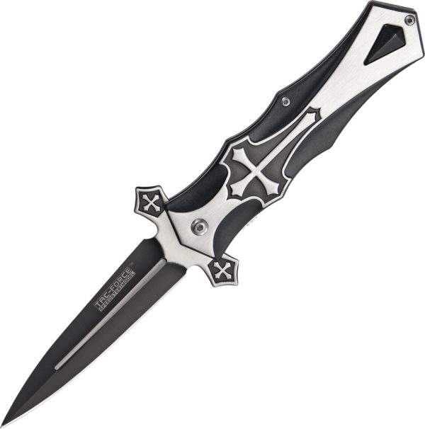 Tac Force Celtic Cross Linerlock Black (3.88")