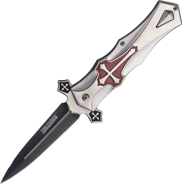 Tac Force Celtic Cross Linerlock Red (3.88") Tac Force Celtic Cross Linerlock Red (3.88")
