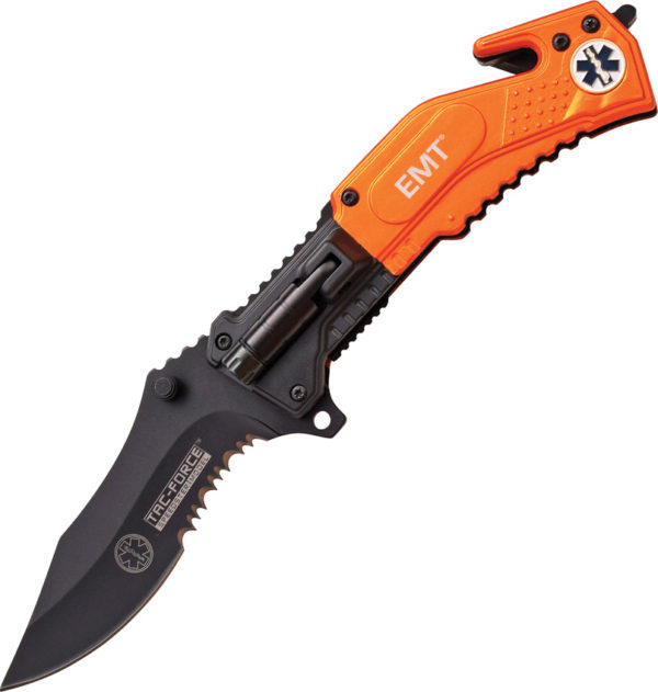 Tac Force Rescue Linerlock A/O EMT (3.5") Tac Force Rescue Linerlock A/O EMT (3.5")