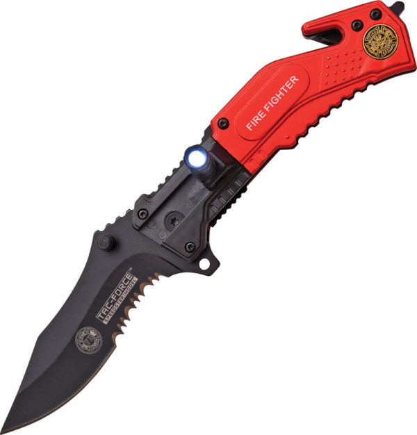 Tac Force Rescue Linerlock A/O Fire Dept (3.5") Tac Force Rescue Linerlock A/O Fire Dept (3.5")