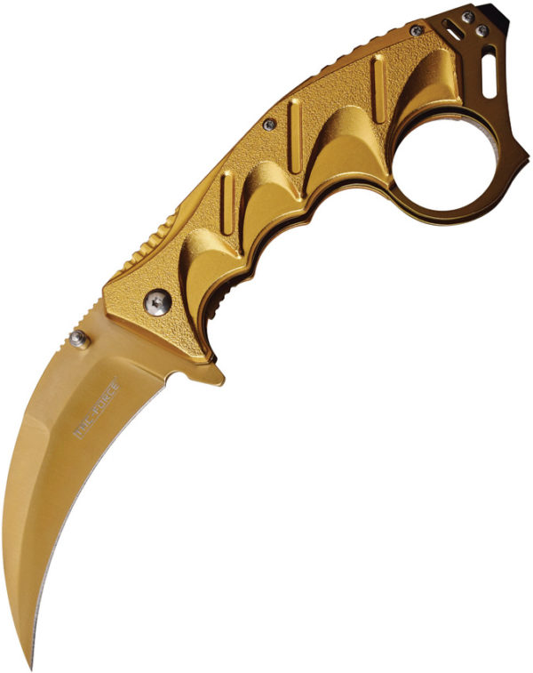 Tac Force Karambit Linerlock A/O Gold (3.5") Tac Force Karambit Linerlock A/O Gold (3.5")