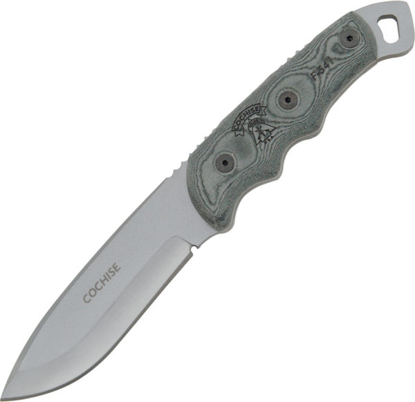 TOPS Knives Cochise, TP55, TOPS Knives Cochise Drop Point Micarta Gray Knife (Gray Stonewash) TP55