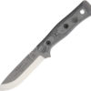 TOPS Knives BOB Fieldcraft, TPBROS154BLM, TOPS Knives BOB Fieldcraft Drop Point Micarta Gray Knife (Gray Stonewash) TPBROS154BLM