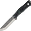 TOPS Knives BOB Fieldcraft, TPBROS154GB, TOPS Knives BOB Fieldcraft Drop Point G10 Black/Green Knife (Gray Stonewash) TPBROS154GB