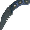 TOPS Knives Devil's Claw, TPDEVCL01, TOPS Knives Devil's Claw Hawkbill Point G10 Black/Blue Knife (Black Stonewash) TPDEVCL01