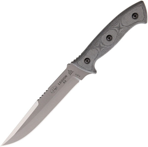 TOPS Knives Hazen Legion 6.0, TPHAZENLG, TOPS Knives Hazen Legion 6.0 Clip Point Micarta Gray Knife (Bead Blast) TPHAZENLG