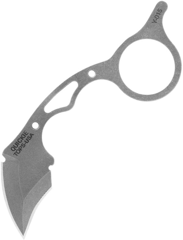 TOPS Knives Quickie Karambit, TPQCK01, TOPS Knives Quickie Karambit Hawkbill Point Steel Gray Knife (Stonewash) TPQCK01