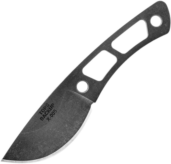 TOPS Knives Backup, TPTBKP01, TOPS Knives Backup Drop Point Steel Gray Knife (Gray Stonewash) TPTBKP01