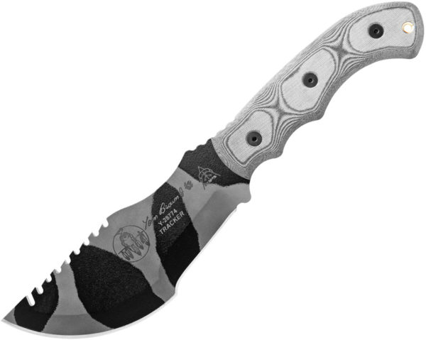 TOPS Knives Tom Brown Tracker #1, TPTBT010C, TOPS Knives Tom Brown Tracker #1 Clip Point Micarta Gray Knife (Urban Camo) TPTBT010C