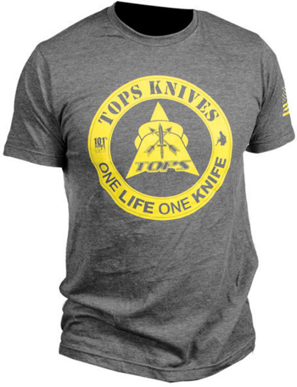 TOPS T-Shirt One Life One Knife L