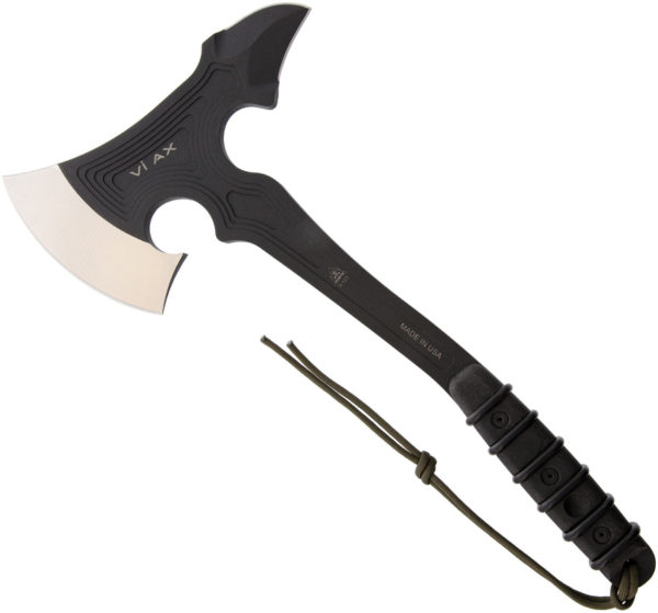 TOPS Knives Vi Ax 15.25", TPVIAX02, TOPS Knives Vi Ax 15.25" Micarta Black Knife (Black Stonewash) TPVIAX02