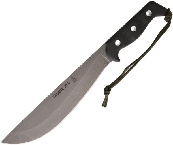 TOPS Knives Yacare 10.0 Machete, TPYAC01, TOPS Knives Yacare 10.0 Machete Other Micarta Black Knife (Acid Wash) TPYAC01