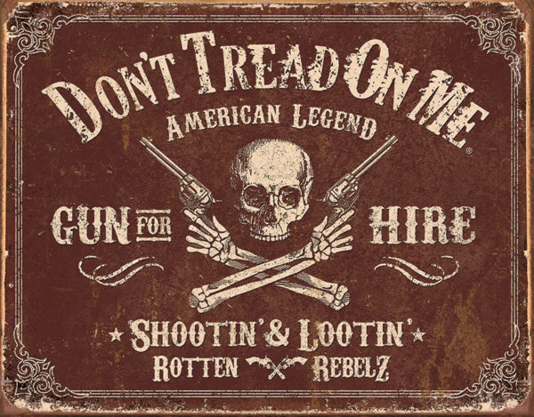 Tin Signs DTOM Gun for Hire