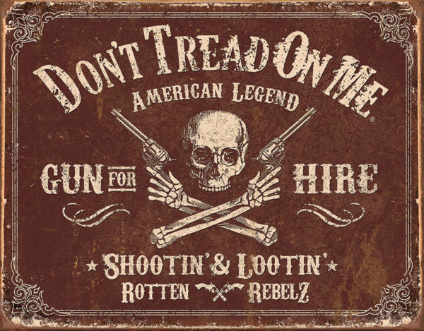 Tin Signs DTOM Gun for Hire Tin Signs DTOM Gun for Hire