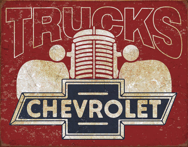 Tin Signs Chevy Trucks
