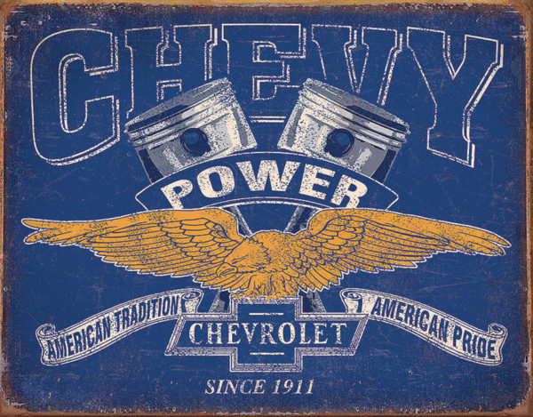 Tin Signs Chevy Power