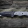 TOPS Knives Desert Son, TPDSON01, TOPS Knives Desert Son Drop Point Micarta Gray Knife (Black Stonewash) TPDSON01