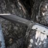 TOPS Knives Smoke Jumper, TPSJ626, TOPS Knives Smoke Jumper Clip Point Micarta Gray Knife (Black Stonewash) TPSJ626