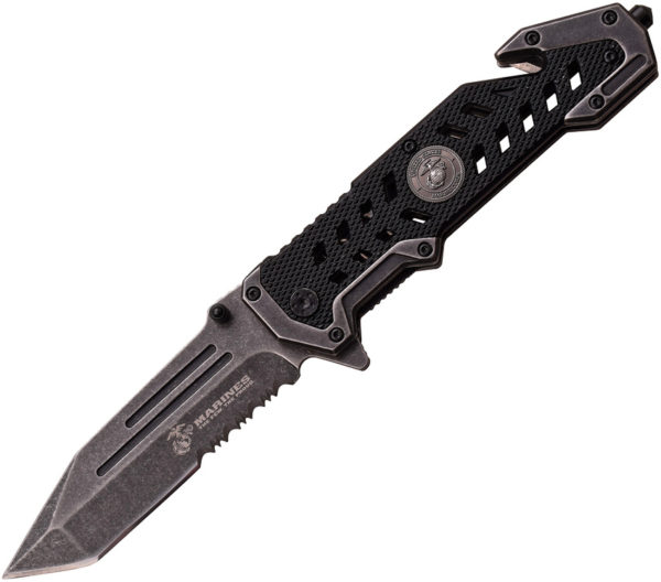 USMC Marines Linerlock A/O Black (4") USMC Marines Linerlock A/O Black (4")