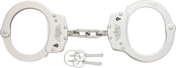 Uzi Handcuffs Silver finish