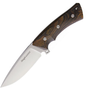 Uzi Ganghi Fixed Blade Bocote Wood (3.5″)