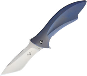 V NIVES Deplorable Framelock Knife Blue (4″)