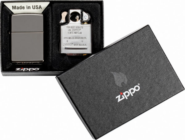 Zippo Lighter and Pipe Insert Combo