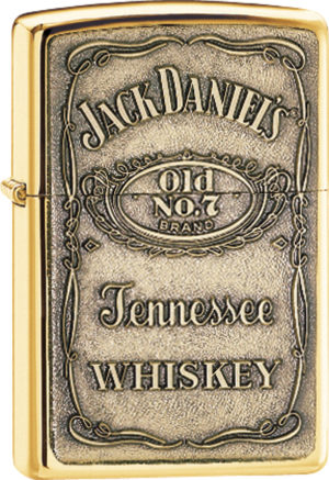 Zippo Jack Daniels Brass Emblem