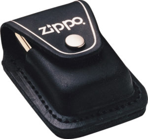 Zippo Lighter Pouch Black Leather
