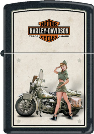 Zippo Harley US Army Pinup