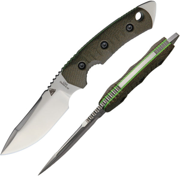 Fobos Knives Tier 1 Mini, Fobos Knives Tier 1 Mini Green Liner Knife Fobos Knives Tier 1 Mini Green Liner Knife (4") for sale