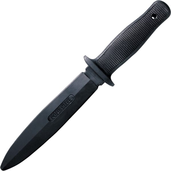 Cold Steel Trainer, CS 92R10D, Cold Steel Trainer Dagger Point Rubber Black Knife (Black Stonewash) CS 92R10D