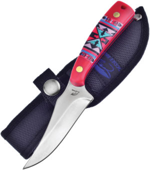 Frost Cutlery Aztec Skinner Red (3″)
