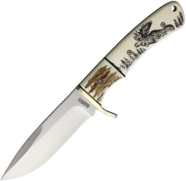 Marbles Fixed Blade Scrimshaw (3.25")
