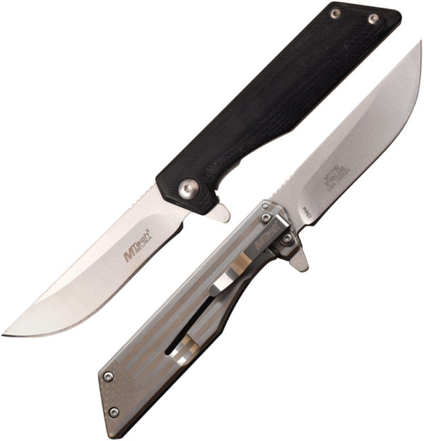 MTech Framelock Knife Flag Black (3")
