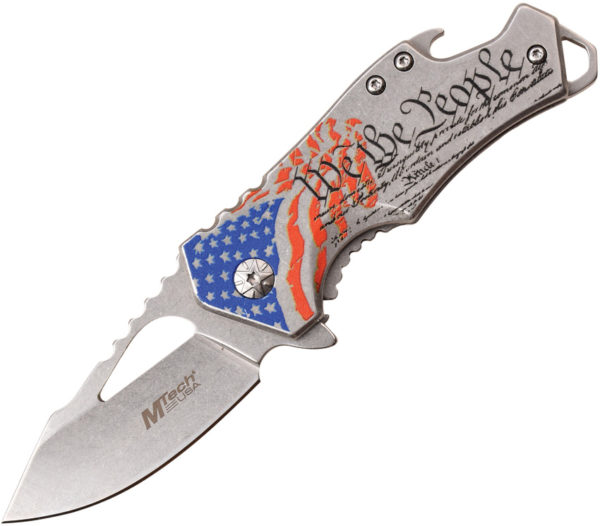 MTech Framelock A/O, MTech Framelock A/O Knife, MTech Framelock A/O Knife Silver (2.25")