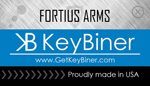 KeyBiner Key Biner Titanium Tumbled