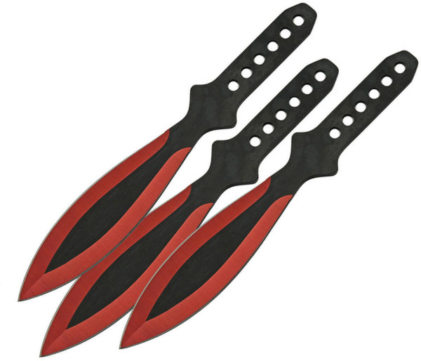 Rite Edge Throwing Knife Set Red (5.5")