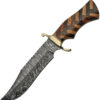 Damascus Bowie Wood (7")