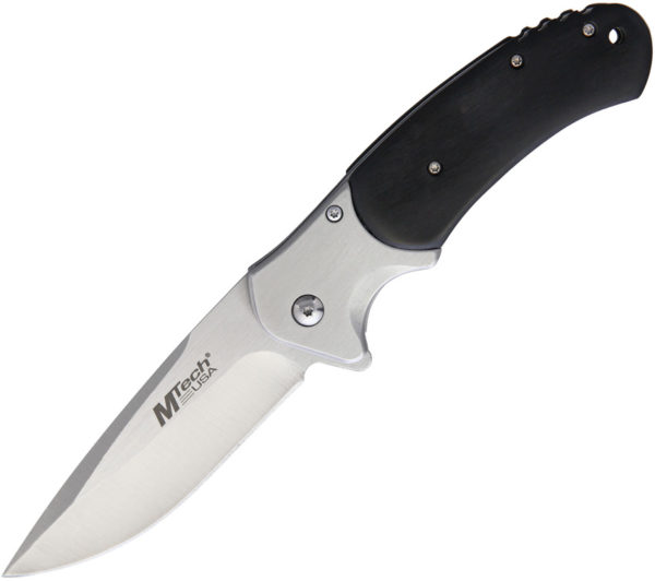 MTech Linerlock A/O Black , MTech Linerlock A/O Black Pakkawood (3.75")